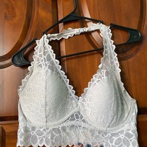 PINK cupped halter bralette